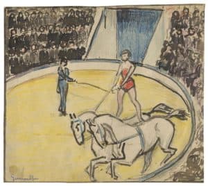 Scène de cirque (spectacle équestre)