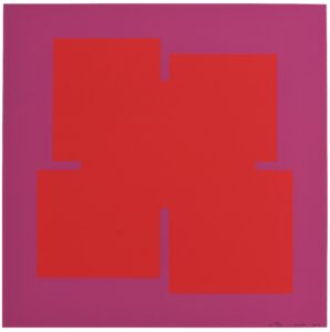 Sans titre (composition en rouge et rose)