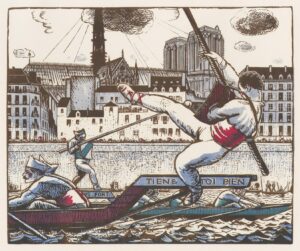Joute devant le Pont aux fleurs