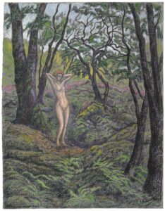 Nu dans la forêt